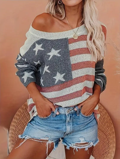 Liberty™ | Stars & Stripes Knit Sweater