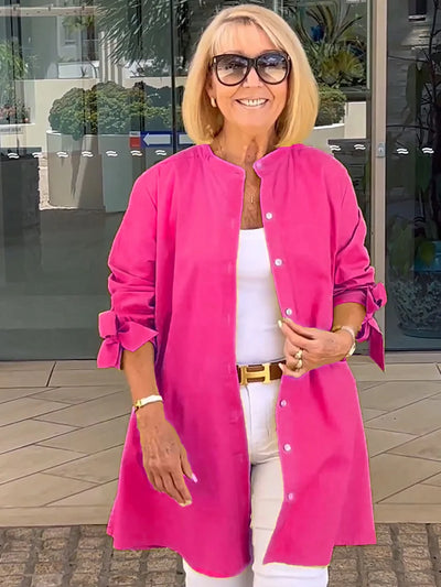 Aloma™ | Elegant Long Shirt Jacket