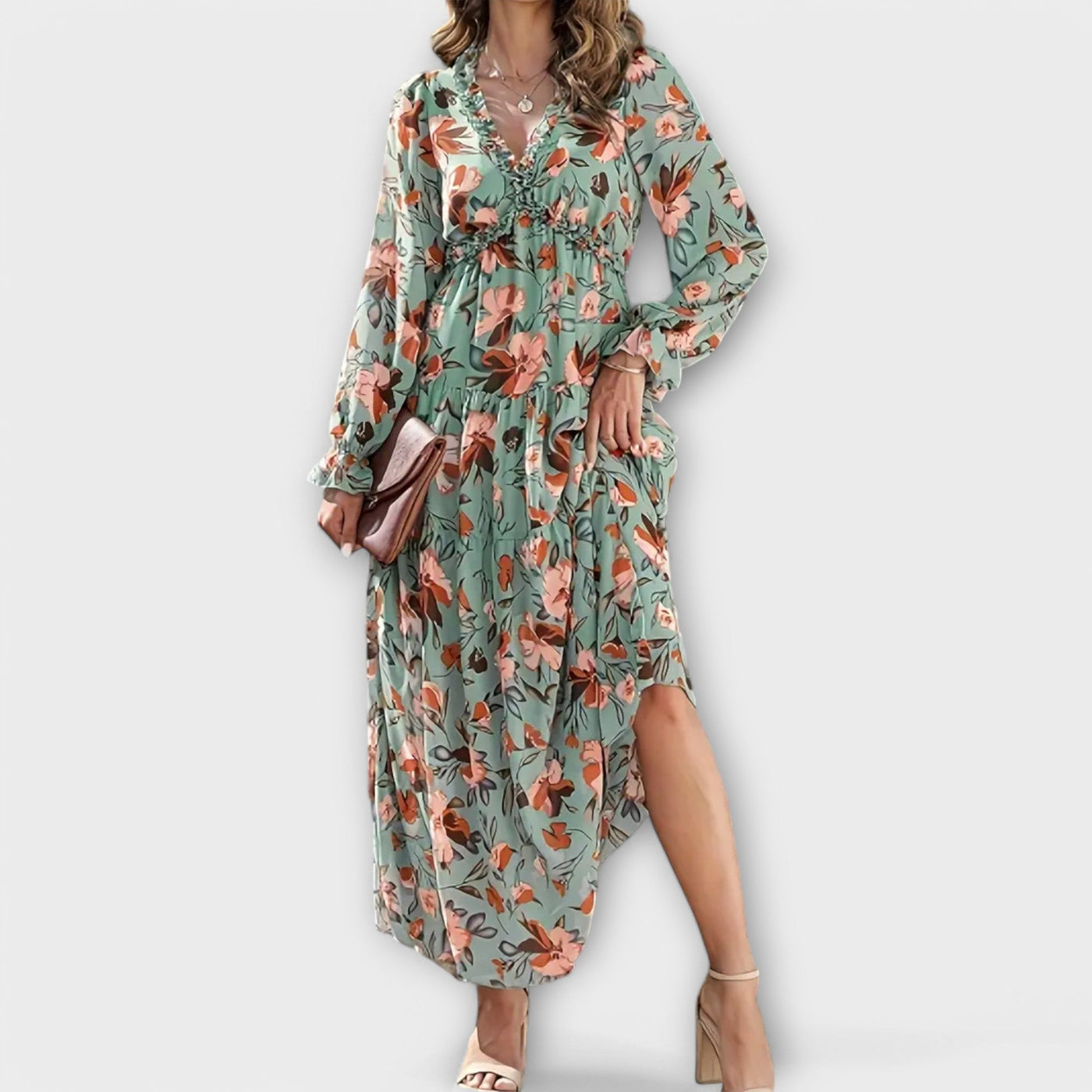 Doralie™ | Romantic Floral Maxi Dress