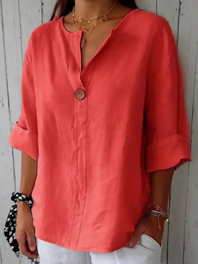 Maya™ | Casual V-Neck Blouse