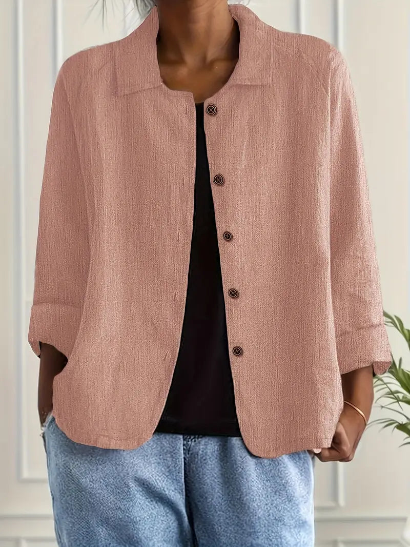 Éliane™ | Lightweight Linen-Blend Jacket