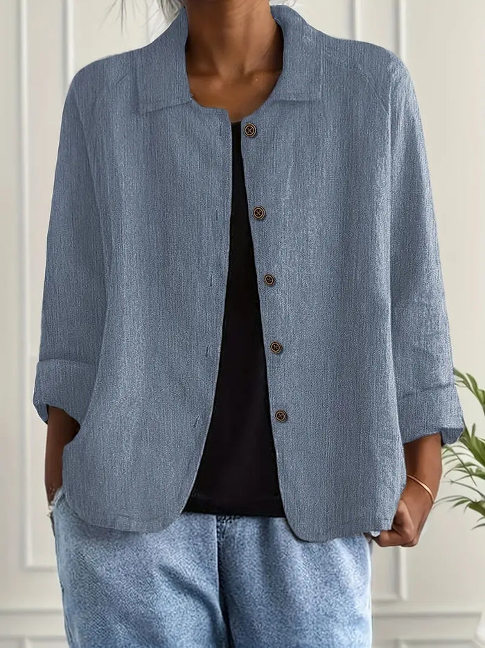 Éliane™ | Lightweight Linen-Blend Jacket