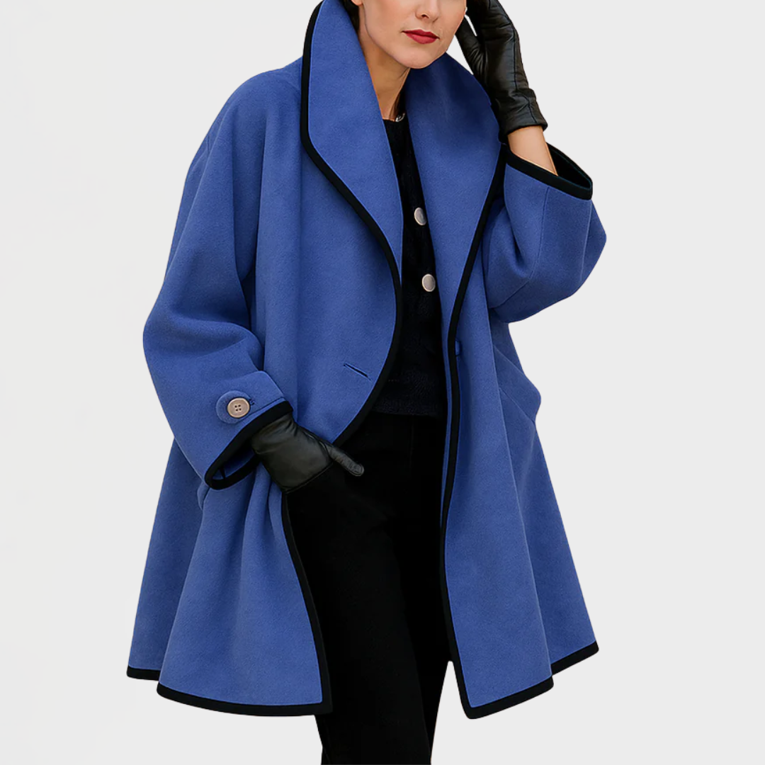 Vivienne™ | Elegant A-Line Wool Coat