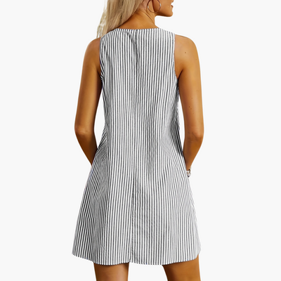 Ella™ | Striped Sleeveless Dress