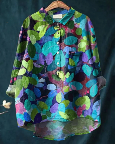 Harper™ | Stylish Floral Button-Down Shirt