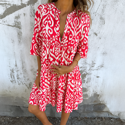 Jeylina™ | Elegant Casual V-Neck Dress