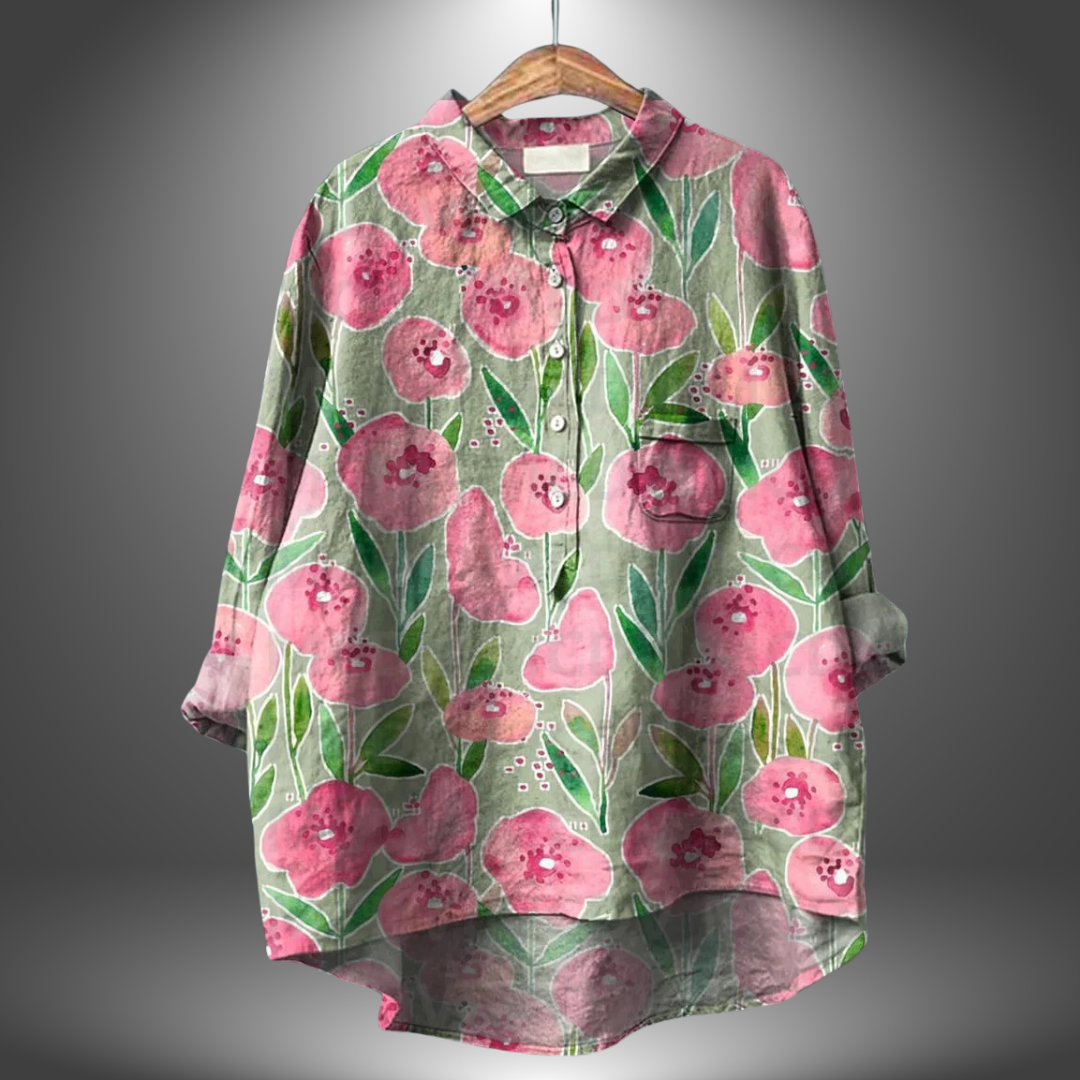 Jacinthe™ | Classic Floral Blouse