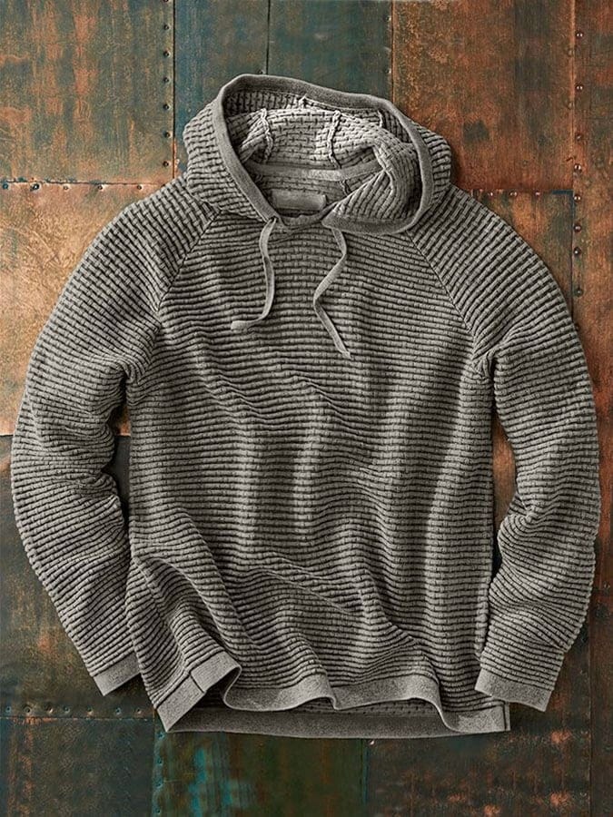 Elliot™ | Textured Striped Hoodie