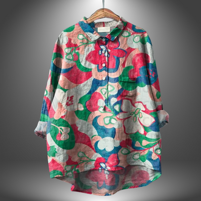 Jacinthe™ | Classic Floral Blouse