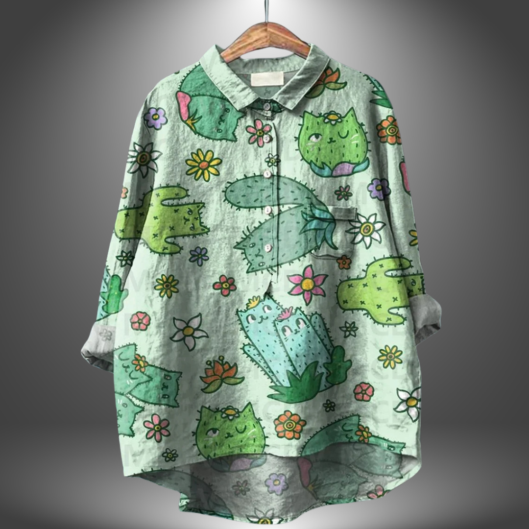 Jacinthe™ | Classic Floral Blouse