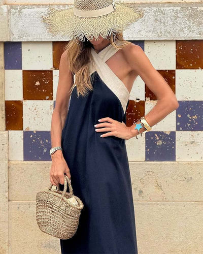 Elviane™ | Cross Neck Dress