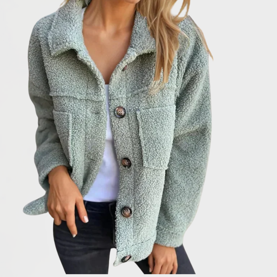 Soleil™ | Cozy Teddy Button-Up Jacket