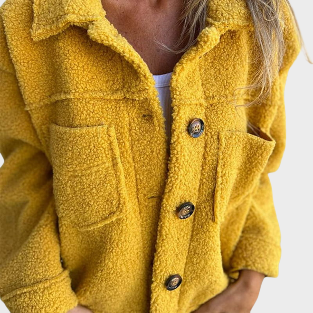 Soleil™ | Cozy Teddy Button-Up Jacket