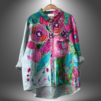 Jacinthe™ | Classic Floral Blouse