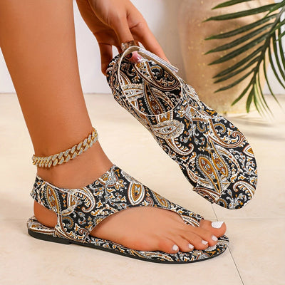 Calypso™ | Boho Mandala Print Sandals