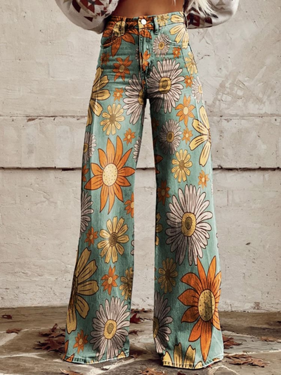 Tifaine™ | Floral Happiness Flare Pants