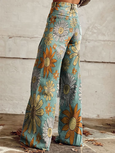 Tifaine™ | Floral Happiness Flare Pants