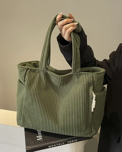 Solévia™ | Textured Corduroy Tote Bag
