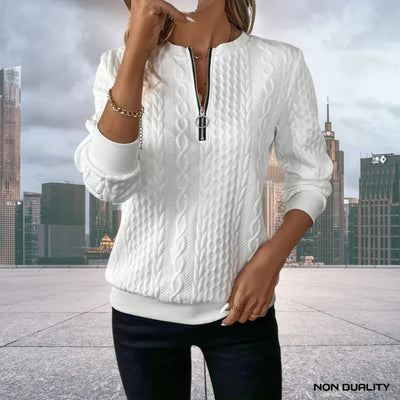 Elara™ | Chic Knit Zip-Up Sweater