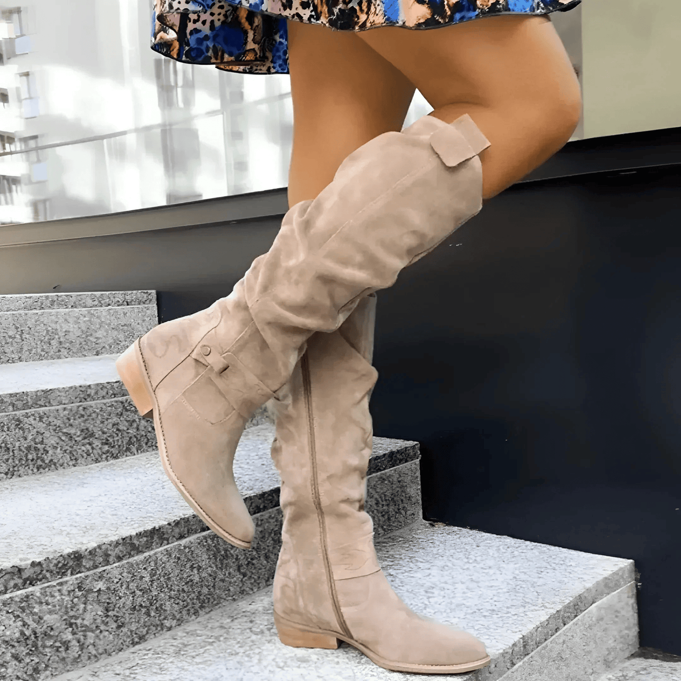 Celeste™ | Tall Suede Slouch Boots