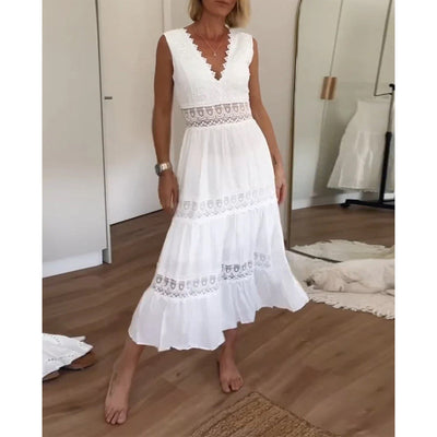 Nova™ | V-neck lace tank dress
