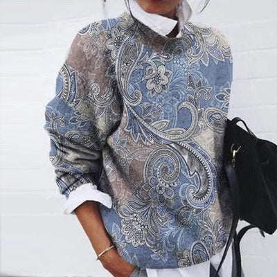 Elara™ | Boho Paisley Pullover