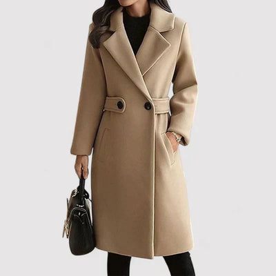 Syrielle™ | Double-Button Long Coat