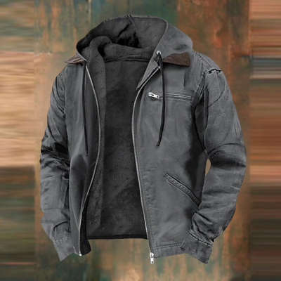 Marlon™ | Rugged Fleece-Lined Hooded Jacket