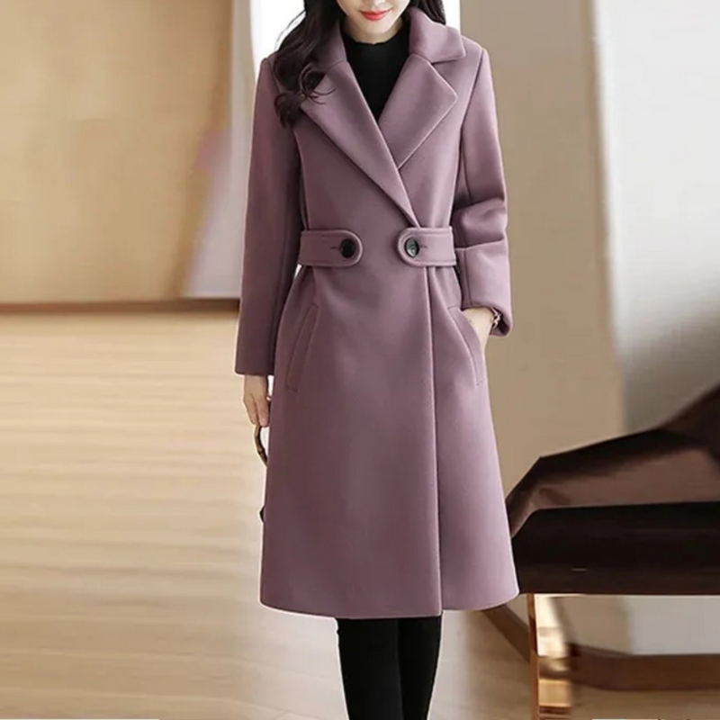 Syrielle™ | Double-Button Long Coat