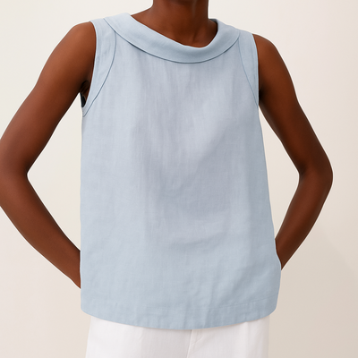 Floryne™ | Sculpted Simplicity Sleeveless Top