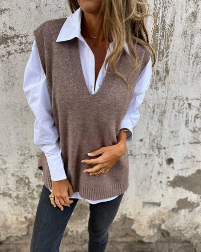 Margot™ | Classic Knit Sweater Vest