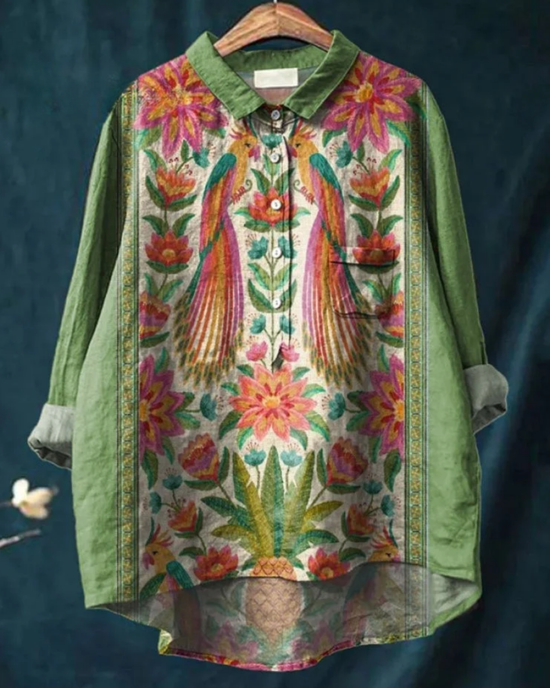 Harper™ | Stylish Floral Button-Down Shirt
