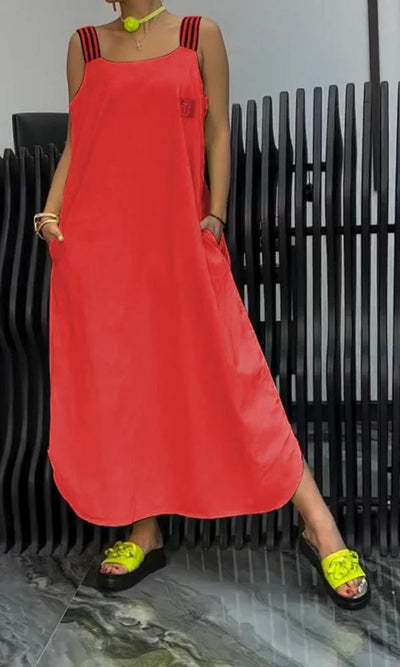 Solaria™ | Neon Glow Maxi Dress