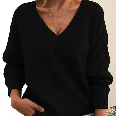 Anelys™ | Classic V-Neck Sweater