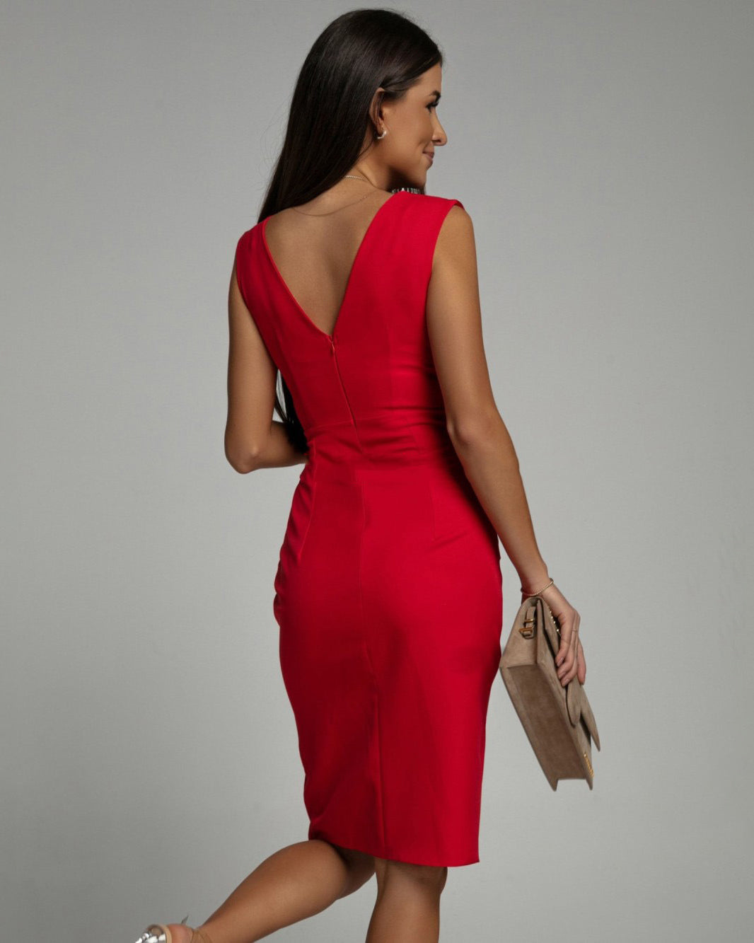Amelia™ | Draped Midi Dress