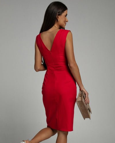 Amelia™ | Draped Midi Dress