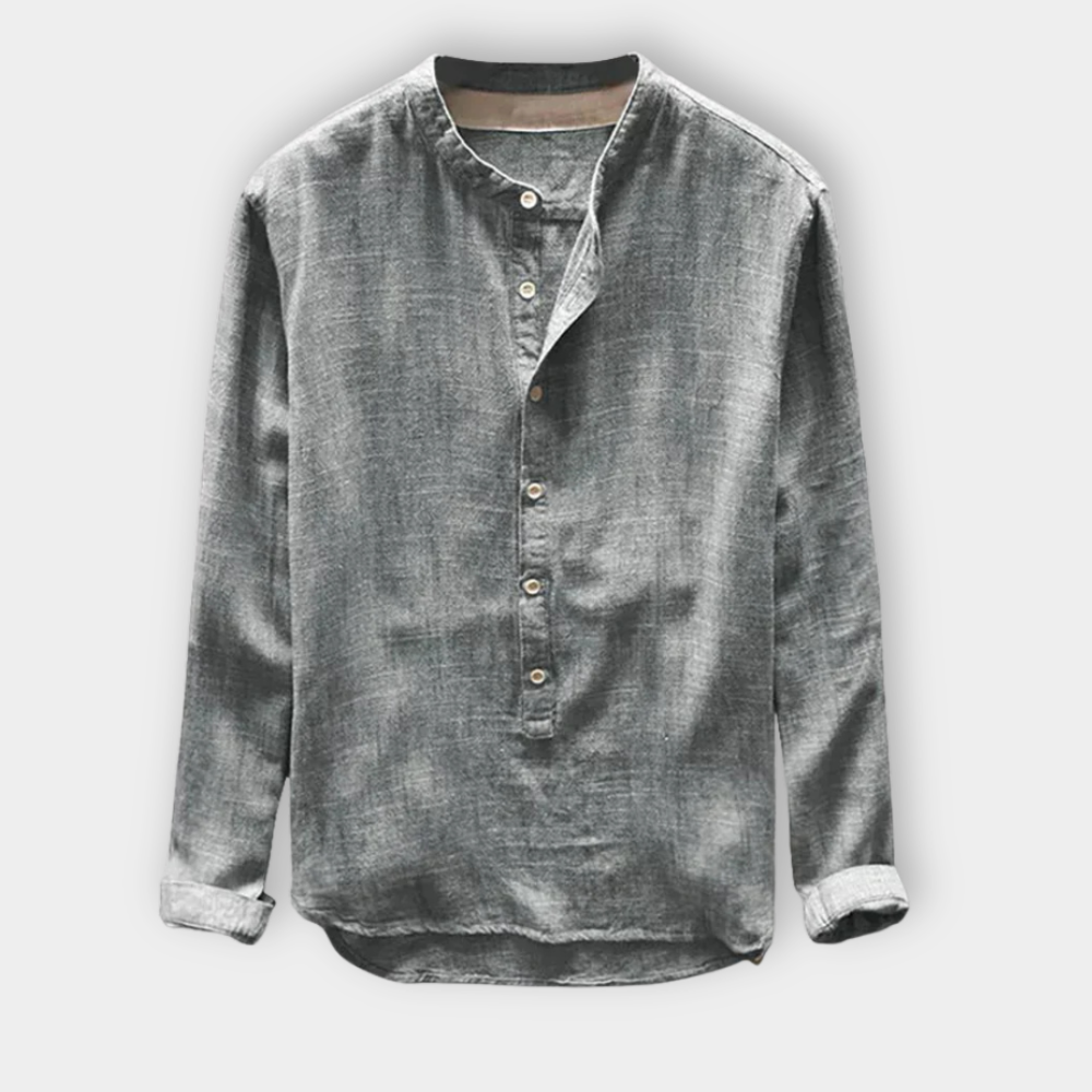 Corvynn™ | Classic Relaxed Collarless Shirt