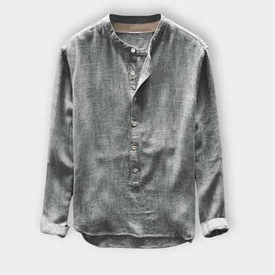 Corvynn™ | Classic Relaxed Collarless Shirt