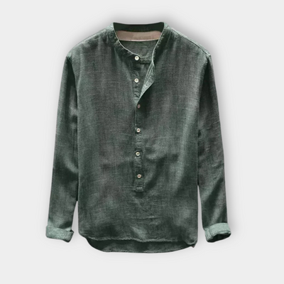 Corvynn™ | Classic Relaxed Collarless Shirt