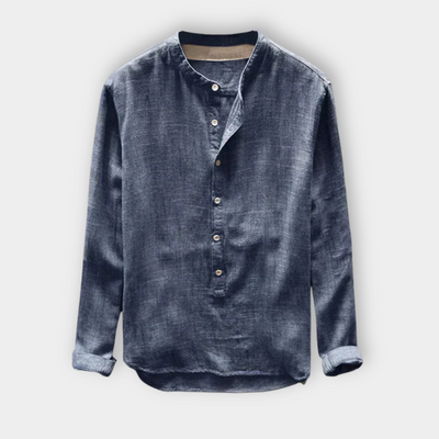 Corvynn™ | Classic Relaxed Collarless Shirt