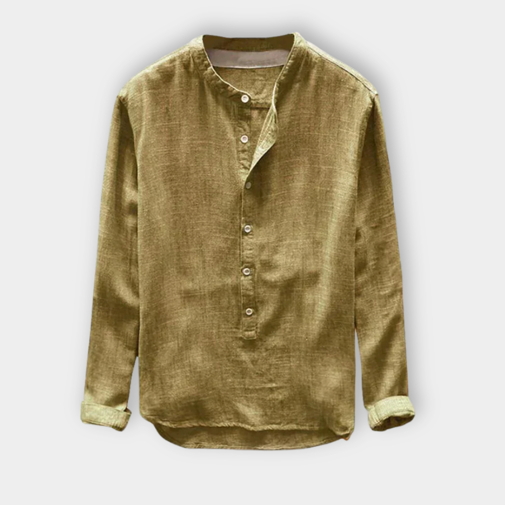 Corvynn™ | Classic Relaxed Collarless Shirt