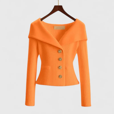 Maelis™ | Sculpted Ribbed Blazer Top