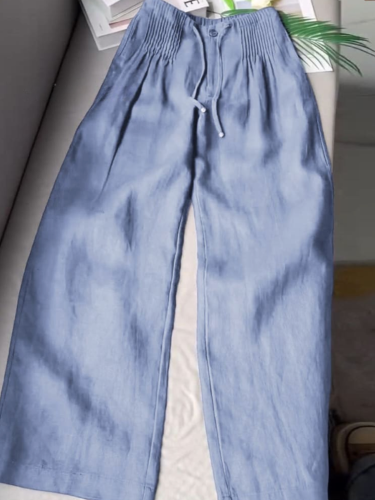 Calina™ | High-Waisted Wide-Leg Lounge Pants