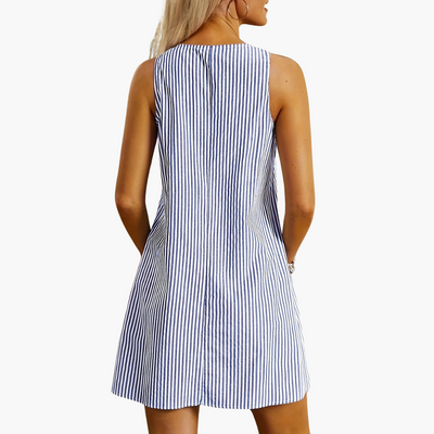 Ella™ | Striped Sleeveless Dress
