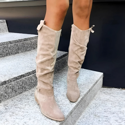Celeste™ | Tall Suede Slouch Boots