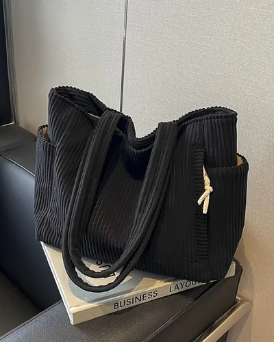 Solévia™ | Textured Corduroy Tote Bag