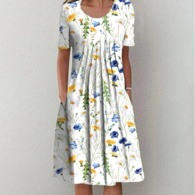 Maysen™ | Summer Garden Midi Dress