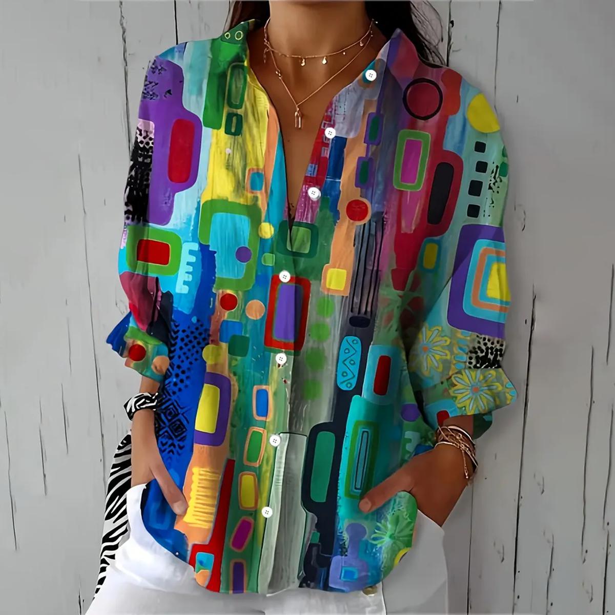 Valmira™ | Sophisticated Button-Up Shirt