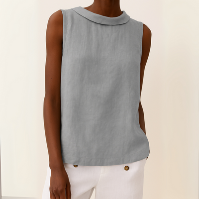 Floryne™ | Sculpted Simplicity Sleeveless Top