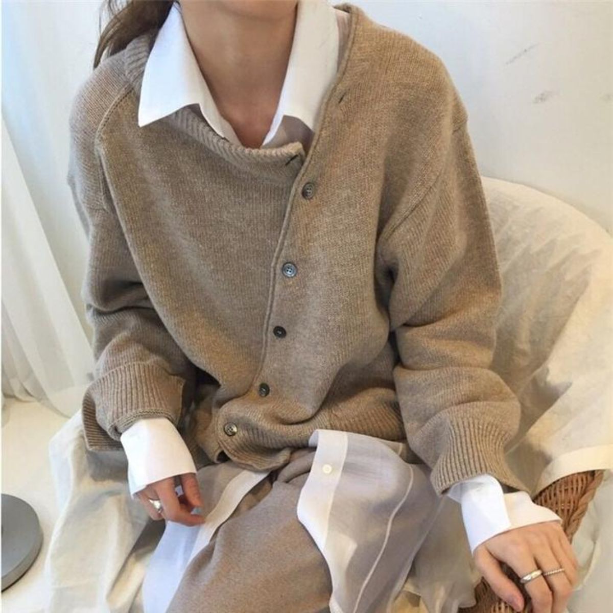Camille™ | Effortless Asymmetrical Knit Sweater